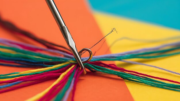 zblizenie na nici i igłę