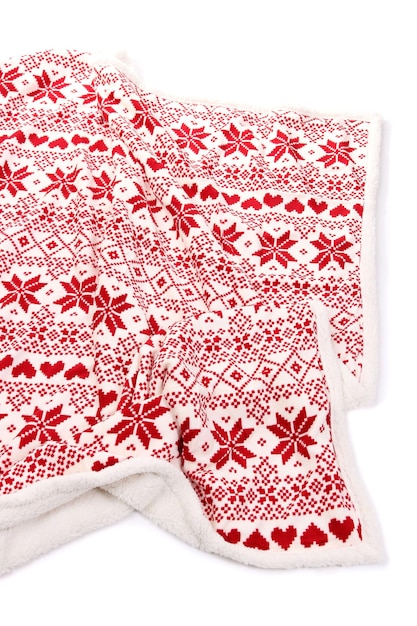 haft na lnianym obrusie