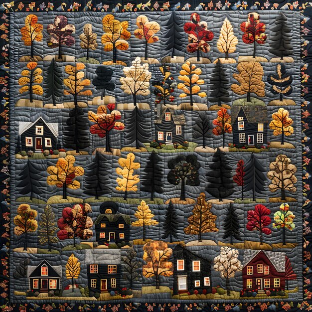 dekoracyjny panel haftowany